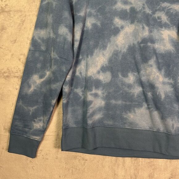 NWT New Blue White Cloud Tie Dye Crewneck Sweatshirt Size Small - Picture 6 of 9